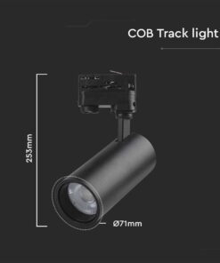 Φωτιστικό ράγας τριφασικό LED COB 30W 3 σε 1 CCT Μαύρου Χρώματος V-TAC – 8078