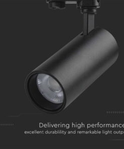 Φωτιστικό ράγας τριφασικό LED COB 30W 3 σε 1 CCT Μαύρου Χρώματος V-TAC – 8078