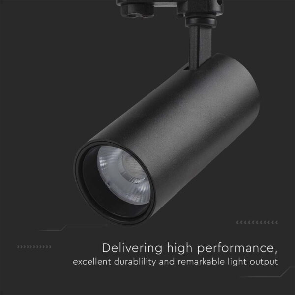 Φωτιστικό ράγας τριφασικό  LED COB 30W 3 σε 1 CCT Μαύρου Χρώματος V-TAC – 8078