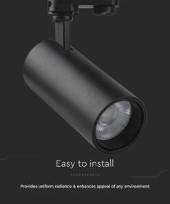 Φωτιστικό ράγας τριφασικό LED COB 30W 3 σε 1 CCT Μαύρου Χρώματος V-TAC – 8078