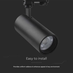 Φωτιστικό ράγας τριφασικό  LED COB 30W 3 σε 1 CCT Μαύρου Χρώματος V-TAC – 8078