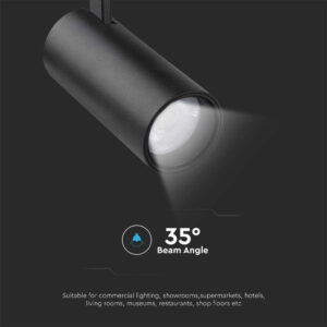 Φωτιστικό ράγας τριφασικό  LED COB 30W 3 σε 1 CCT Μαύρου Χρώματος V-TAC – 8078