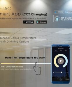 Wi-FI LED Πάνελ Τετράγωνο 60x60cm 40W V-TAC Smart Home 120° 4800lm 2700K-6400K – 8080