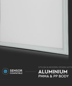 LED Πάνελ Τετράγωνο 45W V-TAC 60x60cm CRI>95 120° 3600lm Φυσικό 4000K – 8087