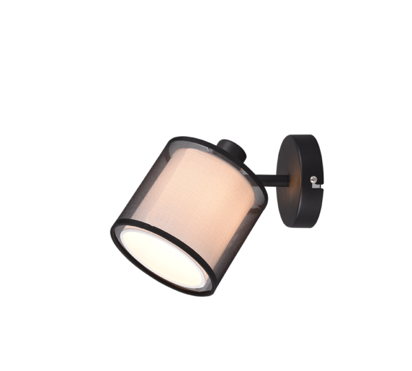 Φωτιστικό Spot Trio Lighting BURTON  1x E14 Μαύρο Ματ Μεταλλικό   - 811400132