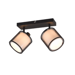 Φωτιστικό Spot Trio Lighting BURTON 2x E14 Μαύρο Ματ Μεταλλικό – 811400232