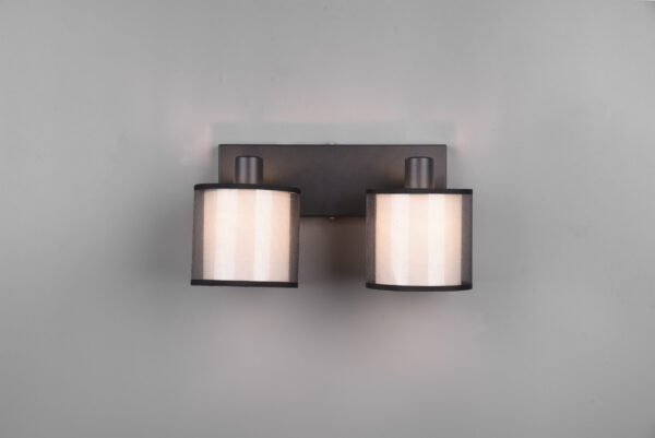 Φωτιστικό Spot Trio Lighting BURTON  2x E14 Μαύρο Ματ Μεταλλικό   – 811400232