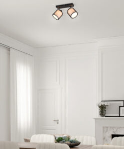 Φωτιστικό Spot Trio Lighting BURTON 2x E14 Μαύρο Ματ Μεταλλικό – 811400232