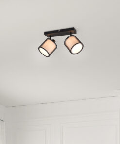 Φωτιστικό Spot Trio Lighting BURTON 2x E14 Μαύρο Ματ Μεταλλικό – 811400232