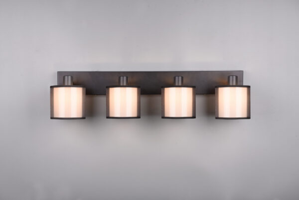Φωτιστικό Spot Trio Lighting BURTON  4x E14 Μαύρο Ματ Μεταλλικό   – 811400432