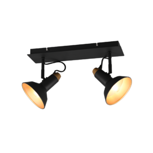 Φωτιστικό Spot Trio Lighting ROXIE  2x E14 Μαύρο Ματ Μεταλλικό   – 811900232