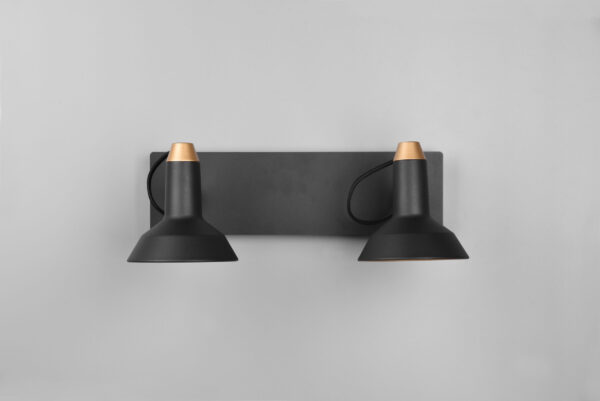 Φωτιστικό Spot Trio Lighting ROXIE  2x E14 Μαύρο Ματ Μεταλλικό   – 811900232