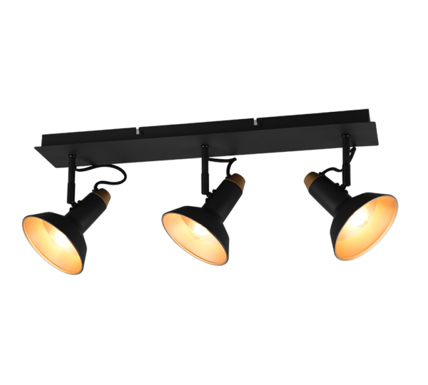 Φωτιστικό Spot Trio Lighting ROXIE  3x E14 Μαύρο Ματ Μεταλλικό   – 811900332