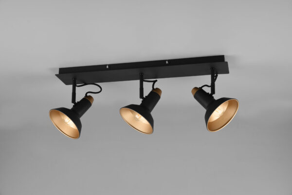 Φωτιστικό Spot Trio Lighting ROXIE  3x E14 Μαύρο Ματ Μεταλλικό   – 811900332