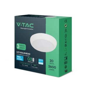 Φωτιστικό Οροφής 8W/16W/20W LED SAMSUNG 3IN1 IP65 V-TAC – 801-24VT