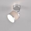 Επιτοίχιο Φωτιστικό AROSA Trio Lighting 1x E14 Χρώμιο με Γκρι Αμπαζούρ – 812100106