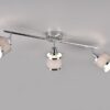 Φωτιστικό Οροφής Trio Lighting 3x E14 Χρώματος Χρώμιο με Γκρι Αμπαζουρ – 812100306