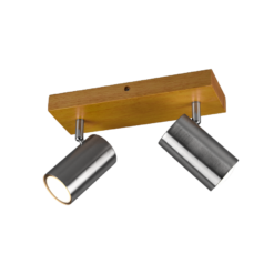 Σποτ Trio Lighting 2xGU10 Νίκελ Ματ Μεταλλικό 812400207