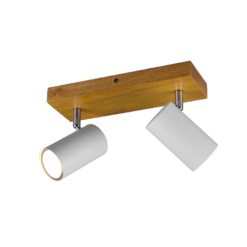 Σποτ Trio Lighting 2xGU10 Λευκό Ματ Μεταλλικό 812400231