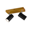 Σποτ Trio Lighting   2xGU10 Μαύρο Ματ Μεταλλικό    812400232