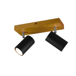 Σποτ Trio Lighting 2xGU10 Μαύρο Ματ Μεταλλικό 812400232