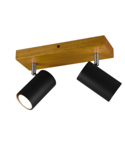 Σποτ Trio Lighting 2xGU10 Μαύρο Ματ Μεταλλικό 812400232