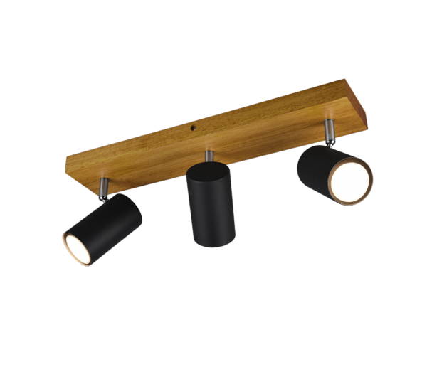 Σποτ Trio Lighting   3xGU10 Μαύρο Ματ Μεταλλικό    812400332