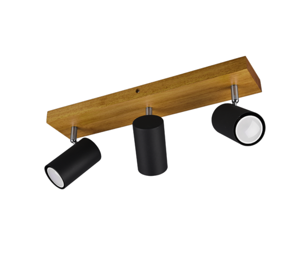Σποτ Trio Lighting   3xGU10 Μαύρο Ματ Μεταλλικό    812400332