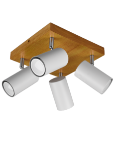 Σποτ Trio Lighting 4xGU10 Λευκό Ματ Μεταλλικό 812400431