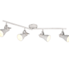 Φωτιστικό Spot Trio Lighting STEAM 4x E14 Λευκό Αντικέ Μεταλλικό, Περιστρεφόμενο – 813400427