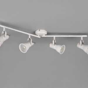 Φωτιστικό Spot Trio Lighting STEAM 4x E14 Λευκό Αντικέ Μεταλλικό, Περιστρεφόμενο – 813400427