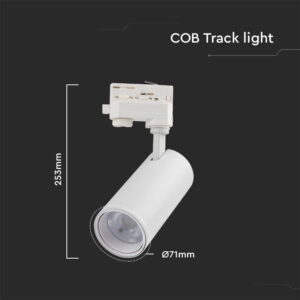 Φωτιστικό ράγας τριφασικό COB LED 30W Λευκού Χρώματος V-TAC – 8142