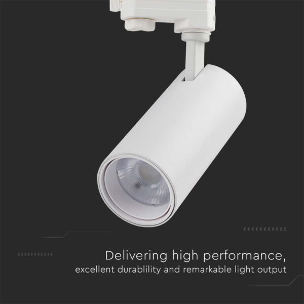 Φωτιστικό ράγας τριφασικό COB LED 30W Λευκού Χρώματος V-TAC – 8142