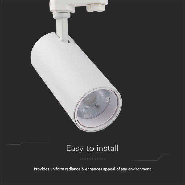Φωτιστικό ράγας τριφασικό COB LED 30W Λευκού Χρώματος V-TAC – 8142