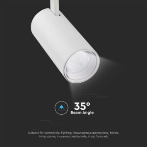 Φωτιστικό ράγας τριφασικό COB LED 30W Λευκού Χρώματος V-TAC – 8142