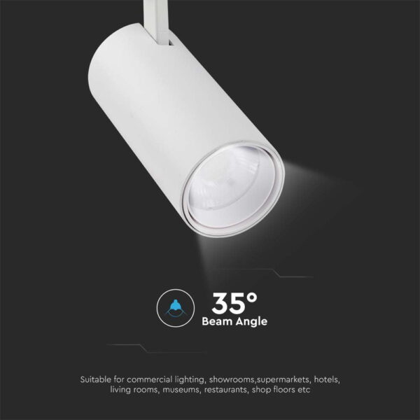 Φωτιστικό ράγας τριφασικό COB LED 30W Λευκού Χρώματος V-TAC – 8142