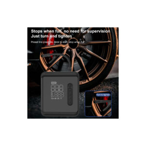 GloboStar® 81490 Φορητή Επαναφορτιζόμενη Ψηφιακή Τρόμπα – Κομπρέσορας Αέρος Αυτοκινήτου & Μοτοσυκλέτας – με Οθόνη LCD & Ενσωματωμένη Επαναφορτιζόμενη Μπαταρία Λιθίου 7800 mAh – Πίεση Αέρος Max 150 PSI – 5 Προγράμματα – Φακό LED – Power Bank με έξοδο USB 2.0 – Φορτιστή Αυτοκινήτου – Μ11.5 x Π5 x Υ13cm – 3 Χρόνια Εγγύηση