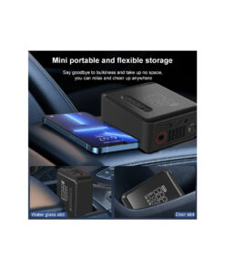 GloboStar® 81490 Φορητή Επαναφορτιζόμενη Ψηφιακή Τρόμπα – Κομπρέσορας Αέρος Αυτοκινήτου & Μοτοσυκλέτας – με Οθόνη LCD & Ενσωματωμένη Επαναφορτιζόμενη Μπαταρία Λιθίου 7800 mAh – Πίεση Αέρος Max 150 PSI – 5 Προγράμματα – Φακό LED – Power Bank με έξοδο USB 2.0 – Φορτιστή Αυτοκινήτου – Μ11.5 x Π5 x Υ13cm – 3 Χρόνια Εγγύηση