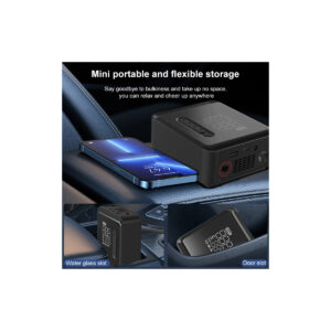 GloboStar® 81490 Φορητή Επαναφορτιζόμενη Ψηφιακή Τρόμπα – Κομπρέσορας Αέρος Αυτοκινήτου & Μοτοσυκλέτας – με Οθόνη LCD & Ενσωματωμένη Επαναφορτιζόμενη Μπαταρία Λιθίου 7800 mAh – Πίεση Αέρος Max 150 PSI – 5 Προγράμματα – Φακό LED – Power Bank με έξοδο USB 2.0 – Φορτιστή Αυτοκινήτου – Μ11.5 x Π5 x Υ13cm – 3 Χρόνια Εγγύηση