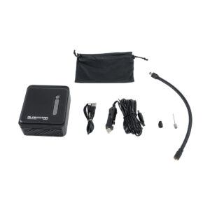 GloboStar® 81490 Φορητή Επαναφορτιζόμενη Ψηφιακή Τρόμπα – Κομπρέσορας Αέρος Αυτοκινήτου & Μοτοσυκλέτας – με Οθόνη LCD & Ενσωματωμένη Επαναφορτιζόμενη Μπαταρία Λιθίου 7800 mAh – Πίεση Αέρος Max 150 PSI – 5 Προγράμματα – Φακό LED – Power Bank με έξοδο USB 2.0 – Φορτιστή Αυτοκινήτου – Μ11.5 x Π5 x Υ13cm – 3 Χρόνια Εγγύηση