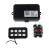 GloboStar® 81503 Ψηφιακό Πάνελ Ελέγχου Φωτισμού DIY Bluetooth για Οχήματα με 8 Διακόπτες On/Off DC 12-24V Max 1200W 60A Αδιάβροχο IP65 Μ12 x Π7 x Υ1.5cm – 2 Χρόνια Εγγύηση