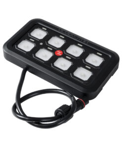 GloboStar® 81503 Ψηφιακό Πάνελ Ελέγχου Φωτισμού DIY Bluetooth για Οχήματα με 8 Διακόπτες On/Off DC 12-24V Max 1200W 60A Αδιάβροχο IP65 Μ12 x Π7 x Υ1.5cm – 2 Χρόνια Εγγύηση