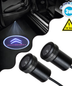 GloboStar® 81604 CITROEN Ghost Car Brand Logo Projector – Προτζέκτορας Προβολής Μάρκας Αυτοκινήτου LED CREE XHP35 3W 240lm 120° DC 12V IP20 Ψυχρό Λευκό 6000K