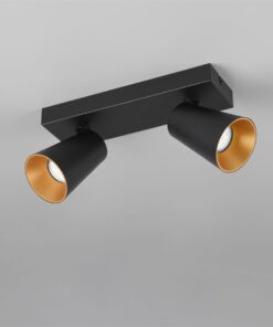 Πολύφωτο Σποτ Οροφής 2xGU10 Μαύρο Trio Lighting – 817100232