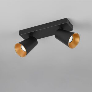 Πολύφωτο Σποτ Οροφής 2xGU10 Μαύρο Trio Lighting – 817100232