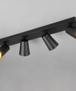 Πολύφωτο Σποτ Οροφής 4xGU10 Μαύρο Trio Lighting – 817100432