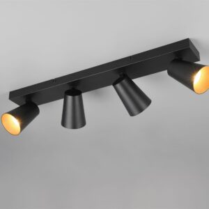 Πολύφωτο Σποτ Οροφής 4xGU10 Μαύρο Trio Lighting – 817100432