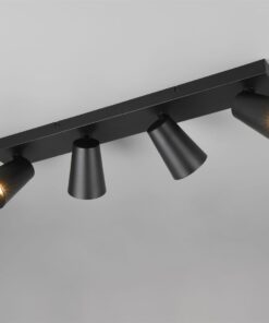 Πολύφωτο Σποτ Οροφής 4xGU10 Μαύρο Trio Lighting – 817100432