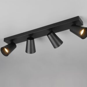 Πολύφωτο Σποτ Οροφής 4xGU10 Μαύρο Trio Lighting – 817100432
