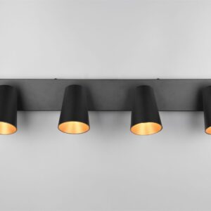 Πολύφωτο Σποτ Οροφής 4xGU10 Μαύρο Trio Lighting – 817100432